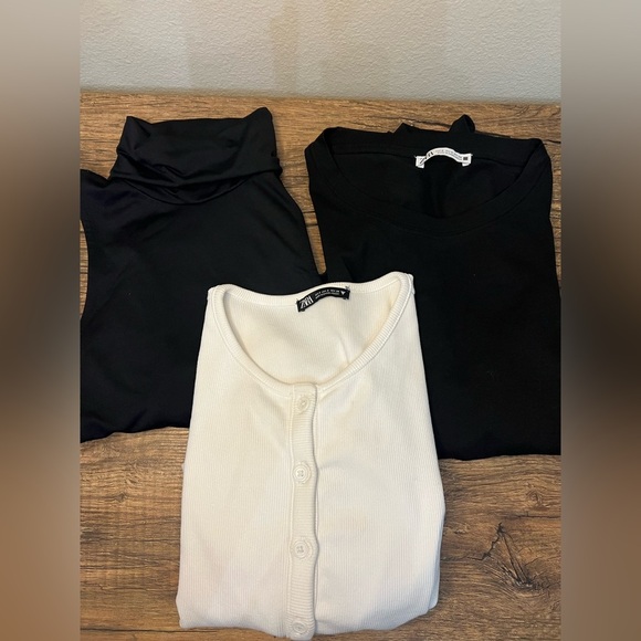 Zara Black and White Tops Set - Picture 1 of 7